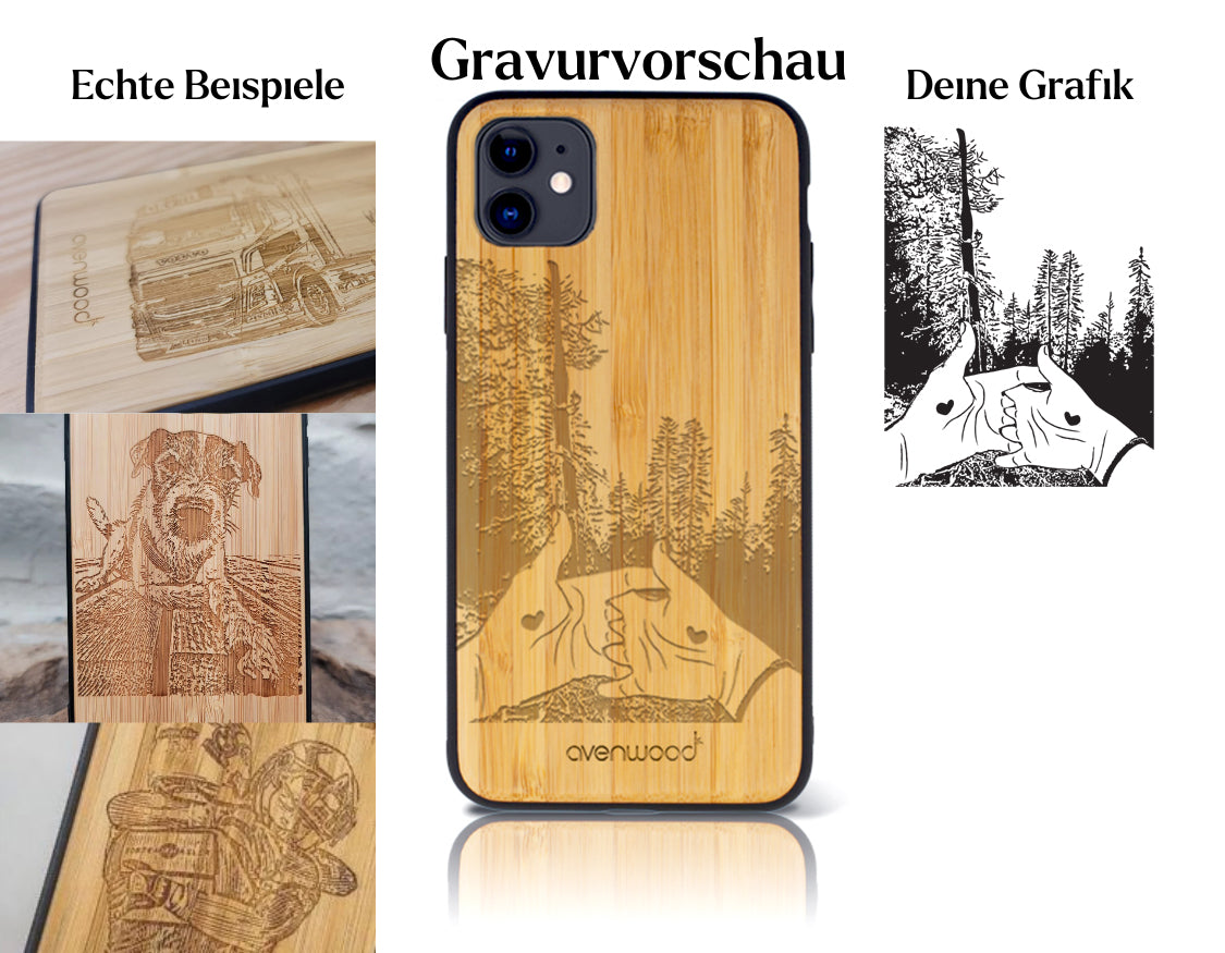 INDIVIDUELL iPhone 11 Bambus-Kunststoff